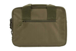 NcSTAR VISM Double Pistol Green Range Bag features padded carry handles and an adjustable shoulder strap